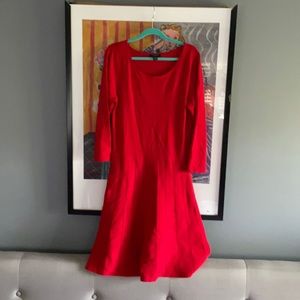 Crimson stretchy dress by Ann Taylor